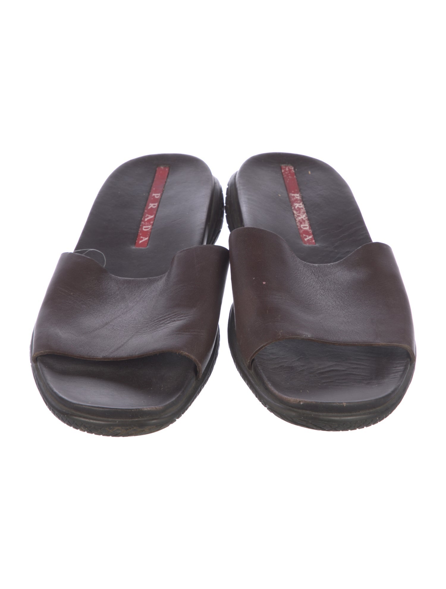 Prada Sport Leather Slides